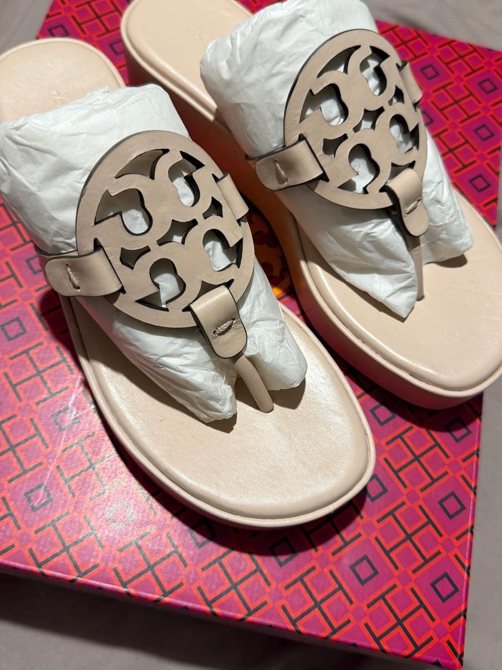 Tory Burch Miller Wedge Sandal - Picture 2 of 7
